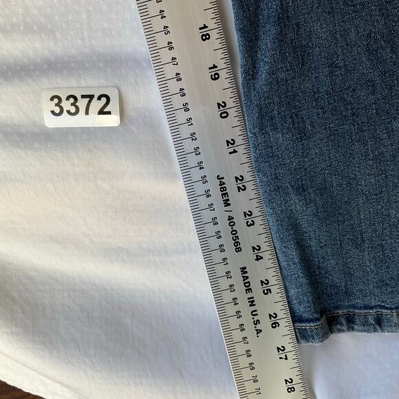 Cotton On Women Waxed & Ripped Denim Stretch Straight Leg Jeans size 8 US, Blue - Picture 4 of 13